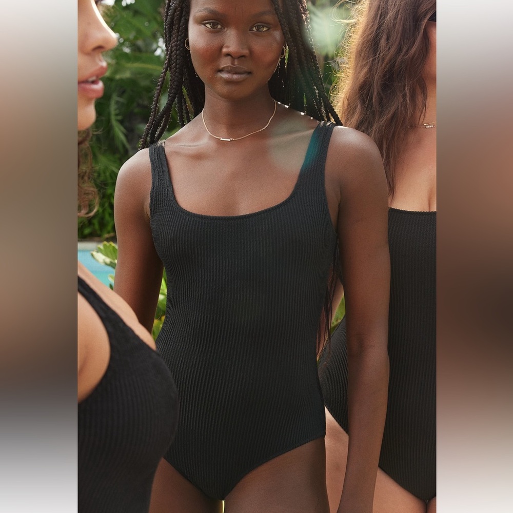 Aerie Crinkle One Piece Swim Suit